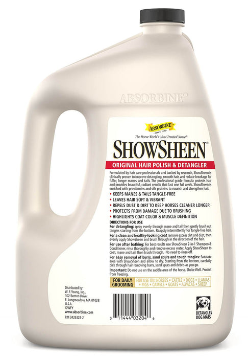 ShowSheen Hair Polish & Detangler - Jeffers - Horse Supplies > Horse Grooming