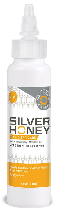 Silver Honey Rapid Ear Care Vet Strength Ear Treatment Rinse + Concentrated Doses - Jeffers - Animal Health & Wellness > Ear Care