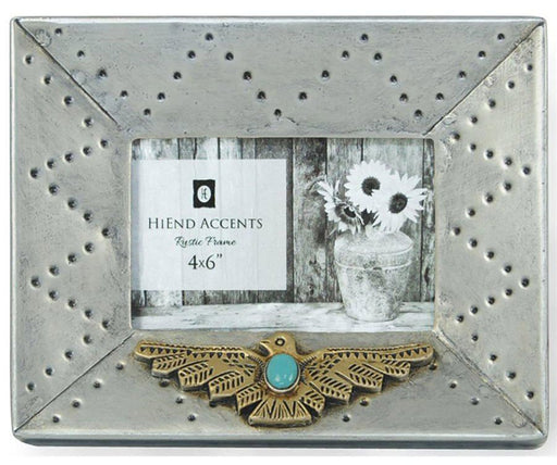 Silver Picture Frame with Thunderbird, 4' x 6' - Jeffers - Home Goods & Gifts > Home Decor and Candles for Home Improvement