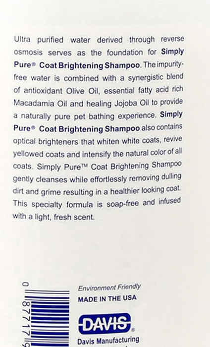 Simply Pure Coat Brightening Shampoo - Jeffers - Animal Health & Wellness > Skin & Coat Care