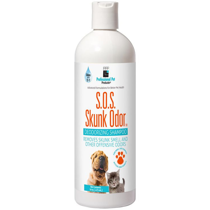 Skunk Odor Shampoo (SOS), 16 oz - Jeffers - Animal & Pet Supplies > Pet Grooming > Pet Shampoo & Conditioner