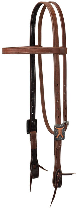 Smarty x Synergy Latigo Lined Oiled Harness Leather Headstall - Jeffers - Horse Supplies > Horse Tack > Bridles & Headstalls