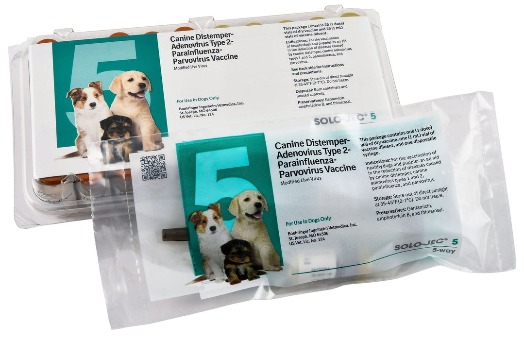 Solo - Jec 5 (5 Way Dog Vaccine) - Jeffers - Animal Health & Wellness > Vaccines