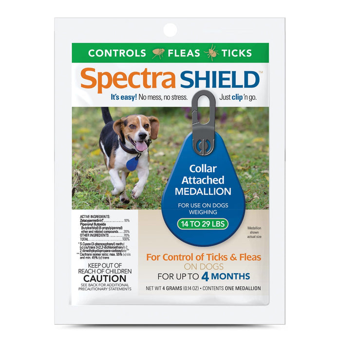 Spectra Shield Collar Medallion for Dogs - Jeffers - Animal Health & Wellness > Flea & Tick Control