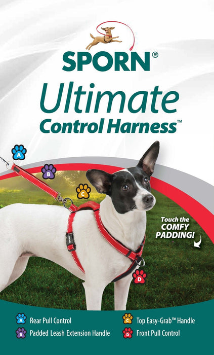 Sporn Ultimate Control Harness, Black - Jeffers - Dog Supplies > Dog Apparel > Dog Collars, Harnesses, & Leashes