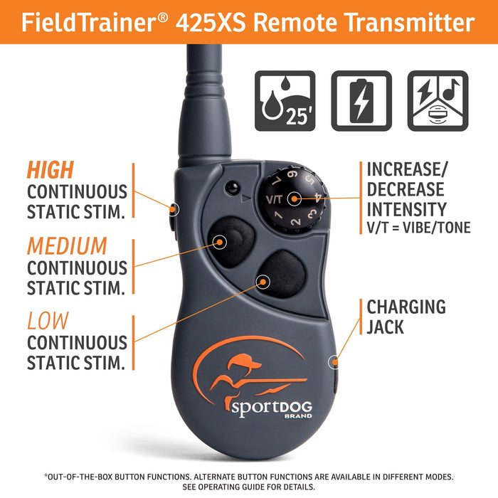 SportDOG Brand FieldTrainer 425XS Remote Trainer - Jeffers - Animal & Pet Supplies > Pet Training Aids