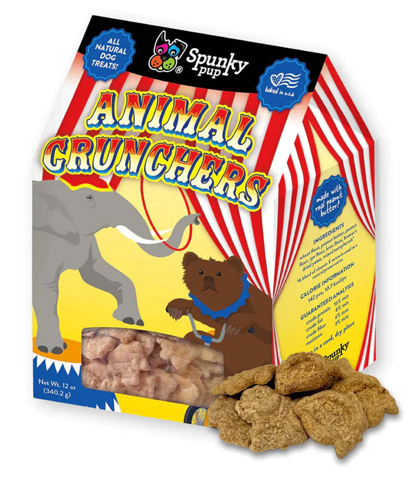 Spunky Pup Animal Crunchers, Peanut Butter - Jeffers - Dog Supplies > Dog Treats > Biscuits & Baked Treats