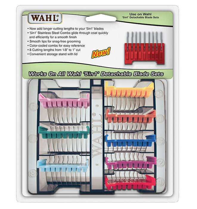 Stainless Steel Attachment Comb Set - Jeffers - Animal & Pet Supplies > Pet Grooming