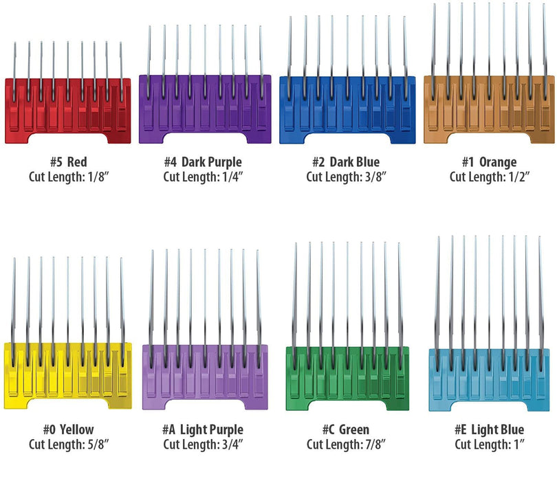 Stainless Steel Attachment Comb Set - Jeffers - Animal & Pet Supplies > Pet Grooming