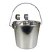 Stainless Steel Pail, Flat Sided Hook - On with Rivets - Jeffers - Farm & Ranch Supplies > Livestock Feeders & Waterers