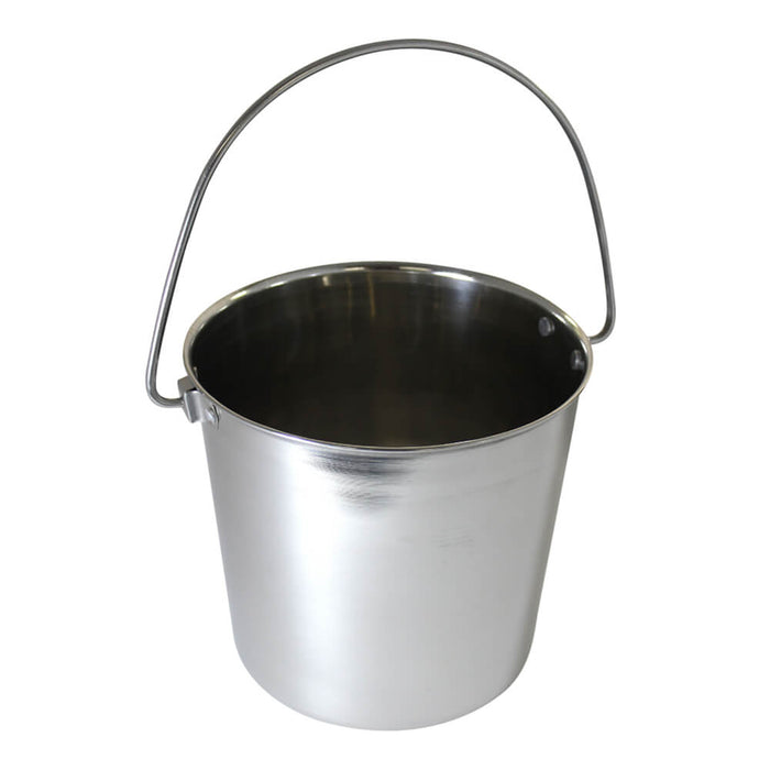 Stainless Steel Pail, Round with Rivets - Jeffers - Farm & Ranch Supplies > Farm & Ranch Supplies