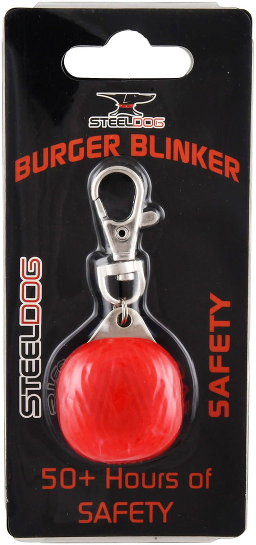 SteelDog Burger Blinker LED Safety Light, Red - Jeffers - Dog Supplies > Dog Apparel