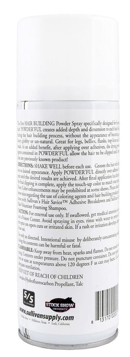 Sullivan's Powder'ful Livestock Hair Thickening Powder, White, 9.5 oz - Jeffers - Cattle Supplies > Cattle Supplies