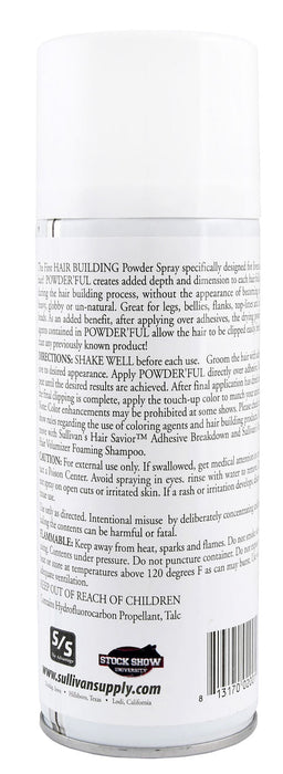 Sullivan's Powder'ful Livestock Hair Thickening Powder, White, 9.5 oz - Jeffers - Cattle Supplies > Cattle Supplies