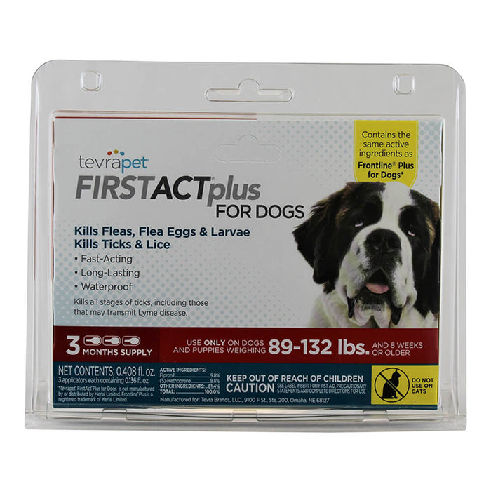 TevraPet FirstAct Plus for Dogs, 3 Month Supply - Jeffers - Animal Health & Wellness > Flea & Tick Control