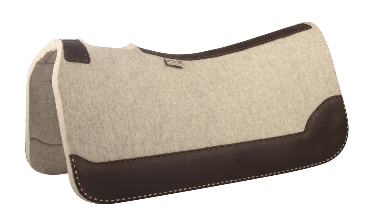 'The All Around' 5 Star Buckstitch Saddle Pad, 30' x 30' Natural - Jeffers - Horse Supplies > Horse Tack > Saddle Pads & Blankets