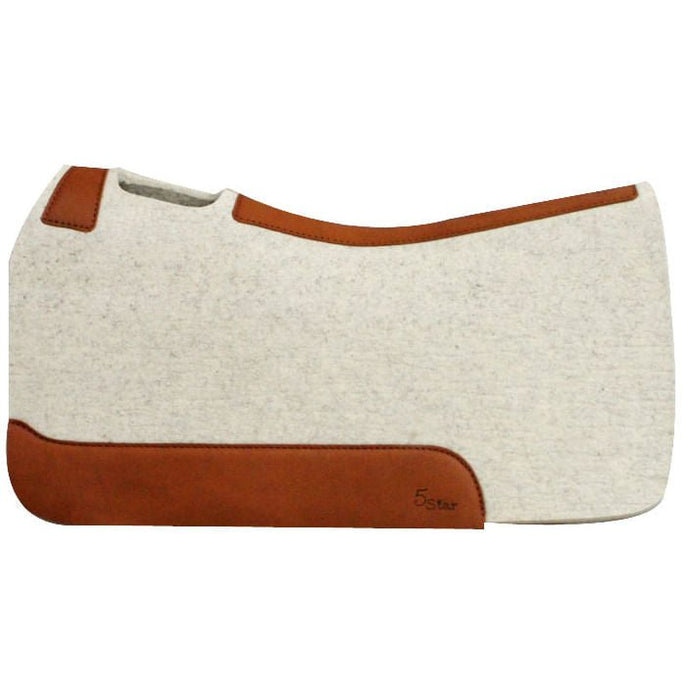 'The Barrel Racer' 5 Star Saddle Pad, 1' Natural - Jeffers - Horse Supplies > Horse Tack > Saddle Pads & Blankets