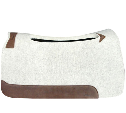 'The Barrel Racer' 5 Star Self - Contouring Saddle Pad, 1' Natural - Jeffers - Horse Supplies > Horse Tack > Saddle Pads & Blankets