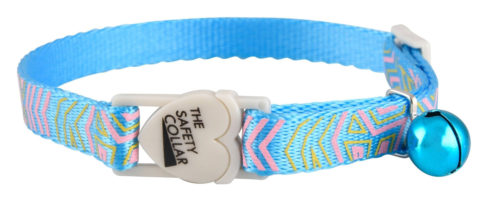 The Cat Safety Collar, Reflective Geometrical Splash - Jeffers - Cat Supplies > Cat Apparel > Cat Collars, Harnesses, & Leashes