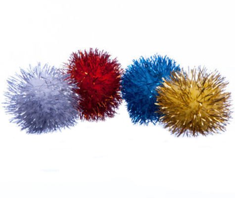 Tinsel Balls, each - Jeffers - Cat Supplies > Cat Toys