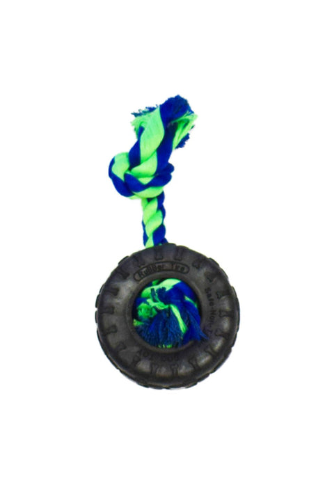 Tire with Rope Toy - Jeffers - Dog Supplies > Dog Toys