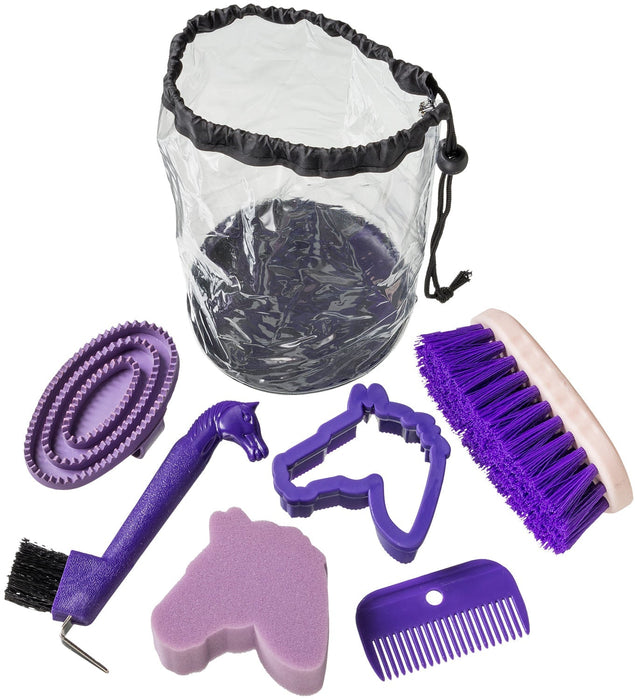 Tough 1 Jr. Horse Grooming Kit, 6 Piece - Jeffers - Horse Supplies > Horse Grooming