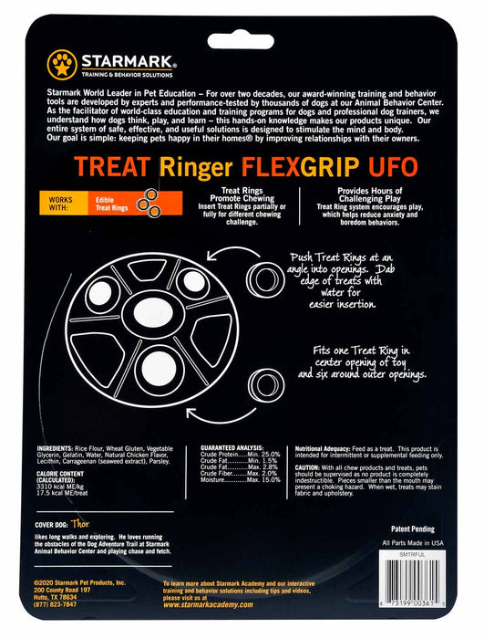 Treat Ringer FlexGrip UFO - Jeffers - Dog Supplies > Dog Toys