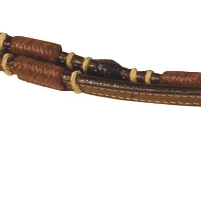 Buffalo Leather Tres Rawhide Roping Rein, 7 ft