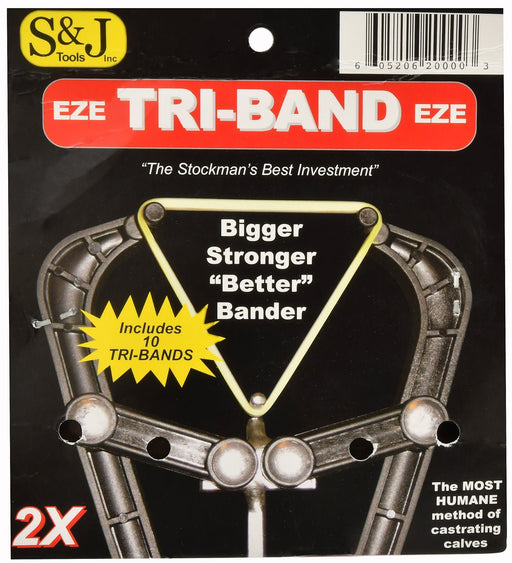 Tri - Band Castrating Bander (and Bands) - Jeffers - Animal Health & Wellness > Breeding Supplies