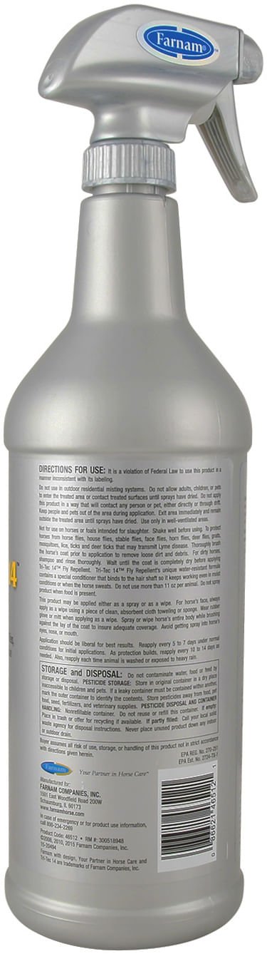 TRI - TEC 14 Fly Repellent - Jeffers - Animal Health & Wellness > Fly & Insect Control