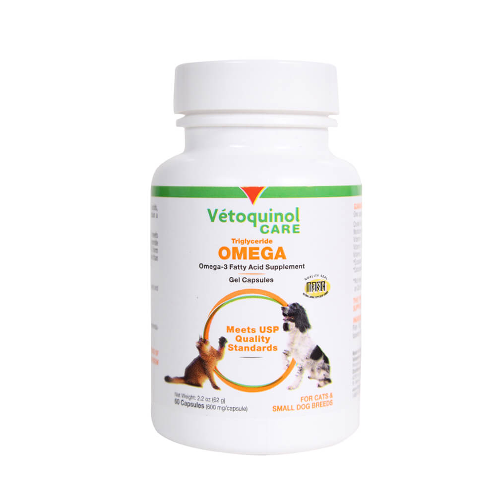 Triglyceride Omega for Small Dogs and Cats, 60 Count - Jeffers - Animal Health & Wellness > Vitamins & Supplements