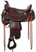 Tucker Custom High Plains Hand Tooled Trail Saddle, Wide, Brown - Jeffers - Horse Supplies > Horse Tack > Saddles