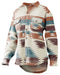 Turnrows Women's Aztec Reversed Fleece Shacket - Jeffers - Women > Women's Clothing > Women's Jackets & Outerwear