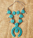 Turquoise & Silver Squash Blossom Set - Jeffers - Home Goods & Gifts > Home Goods & Gifts