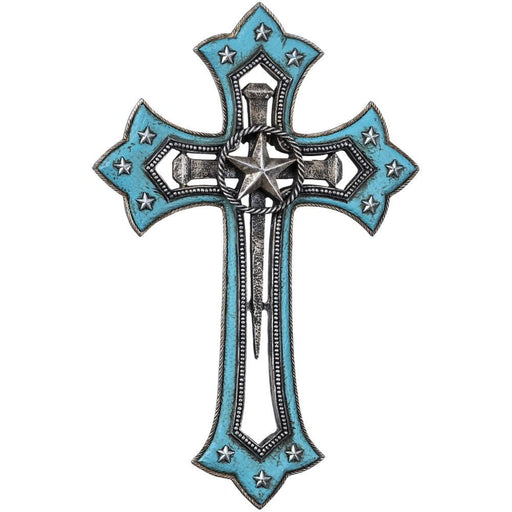 Turquoise Star Cross Wall Hanging - Jeffers - Home Goods & Gifts > Home Decor and Candles for Home Improvement