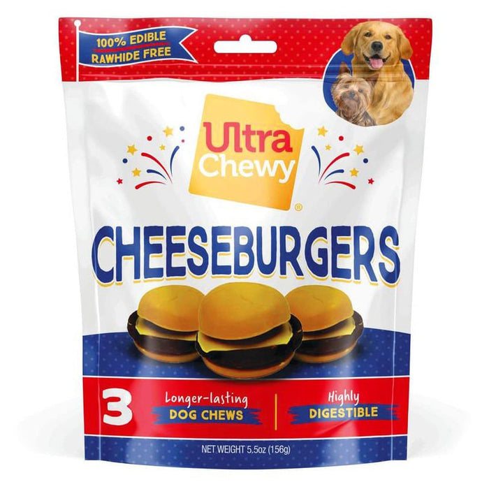 Ultra Chewy Cheeseburgers 3ct - Jeffers - Dog Supplies > Dog Treats