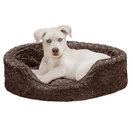 Ultra Plush Oval Cuddler with Insert Pillow, Small - Jeffers - Dog Supplies > Dog Beds