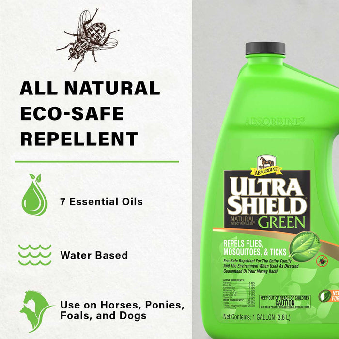 UltraShield Green Natural Fly Repellent - Jeffers - Animal Health & Wellness > Flea & Tick Control