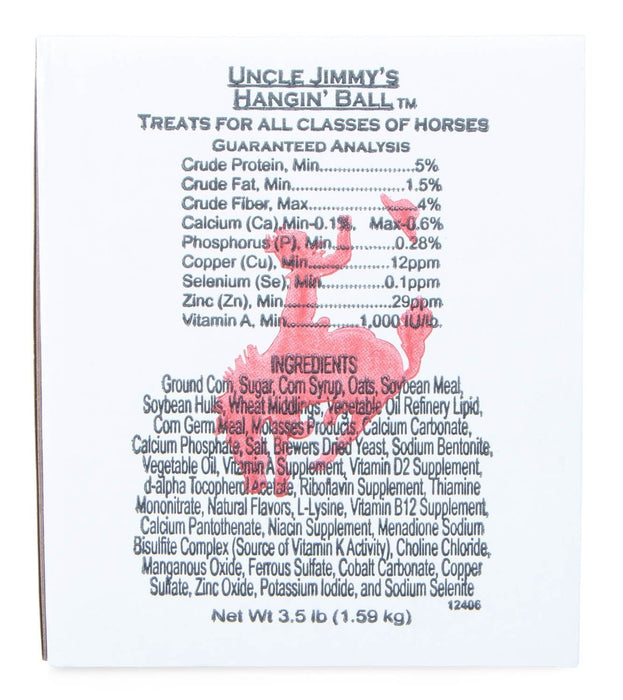 Uncle Jimmy's Hangin Balls Horse Treat, 3.5 lb - Jeffers - Horse Supplies > Horse Treats