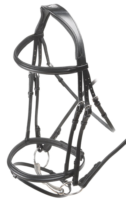 Velociti Padded Raised Flash Bridle - Jeffers - Horse Supplies > Horse Tack > Bridles & Headstalls