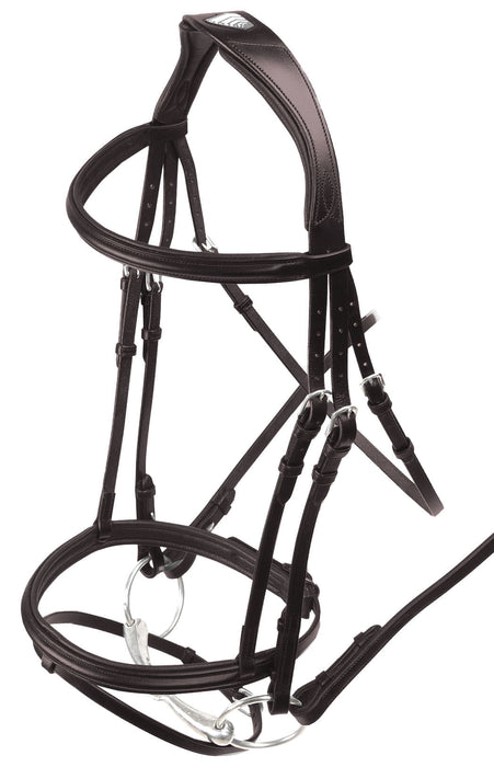 Velociti Padded Raised Flash Bridle - Jeffers - Horse Supplies > Horse Tack > Bridles & Headstalls