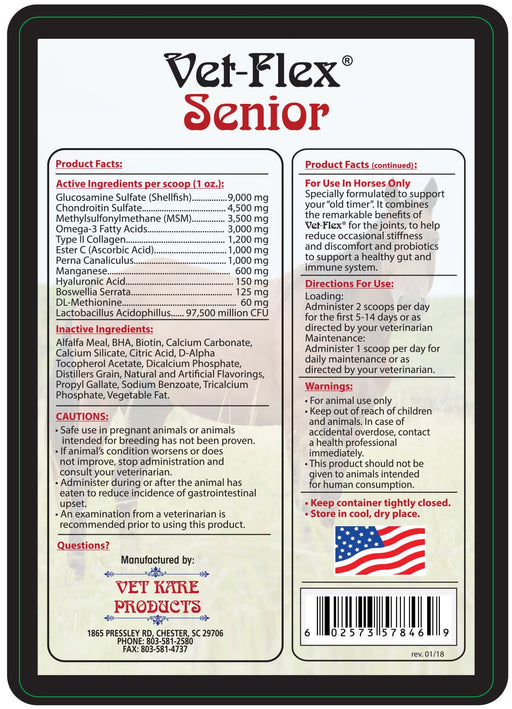 Vet - Flex Senior, 5 lb - Jeffers - Animal Health & Wellness > Joint Health