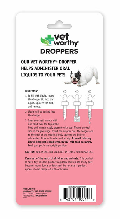 Vet Worthy Droppers, 2pk - Jeffers - Animal Health & Wellness > Medical Supplies