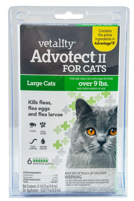 Vetality Advotect II for Cats, 6 pack - Jeffers - Animal Health & Wellness > Flea & Tick Control