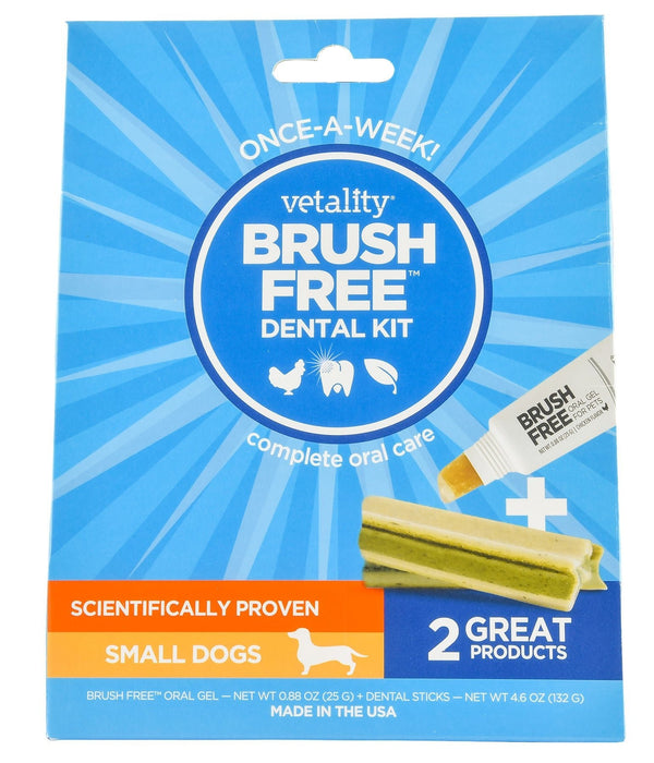 Vetality Brush Free Dental Kit for Dogs - Jeffers - Animal Health & Wellness > Oral Care