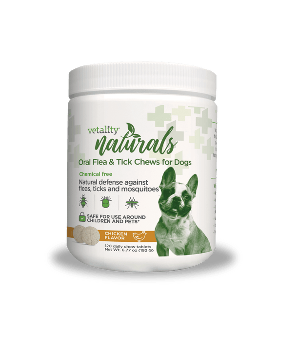 Vetality Naturals Oral Flea & Tick Chews for Dogs 120 ct - Jeffers - Animal Health & Wellness > Flea & Tick Control