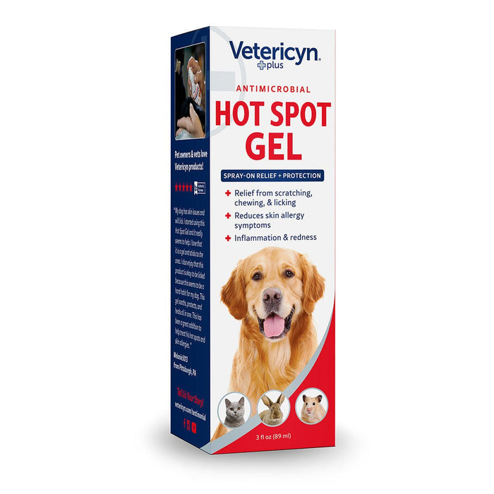 Vetericyn Plus Antimicrobial Hot Spot Gel, 3 oz - Jeffers - Animal Health & Wellness > Skin & Coat Care