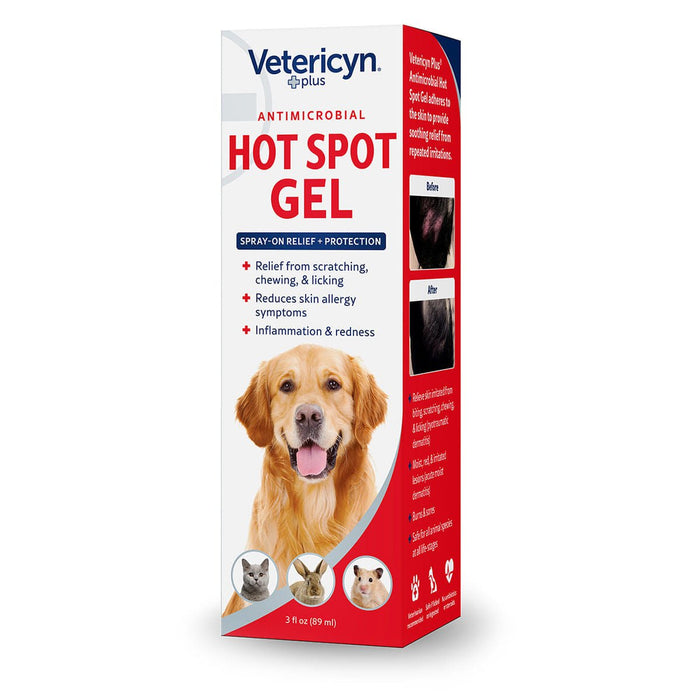 Vetericyn Plus Antimicrobial Hot Spot Gel, 3 oz - Jeffers - Animal Health & Wellness > Skin & Coat Care