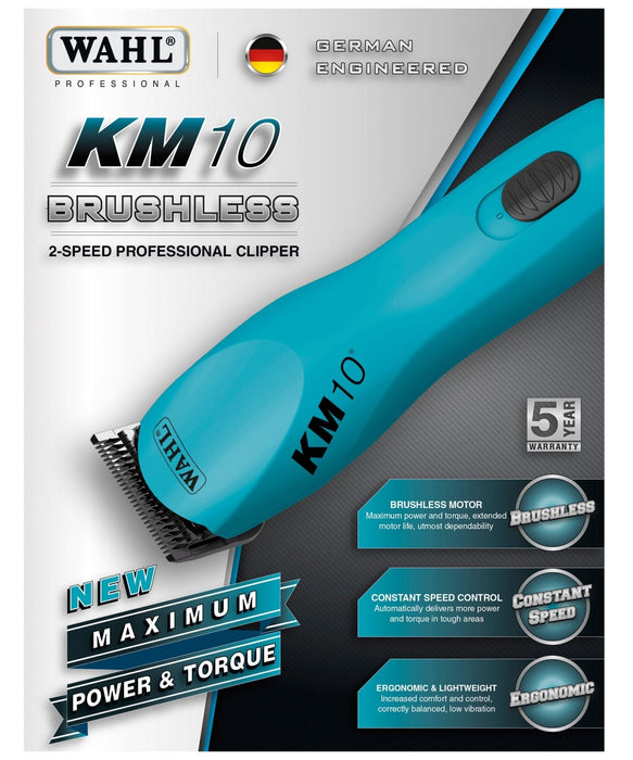 Wahl KM10 Clipper, Turquoise - Jeffers - Animal & Pet Supplies > Pet Grooming > Pet Hair Clippers & Trimmers