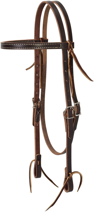 Weather Turquoise Cross Skirting Leather Browband Horse Headstall - Jeffers - Horse Supplies > Horse Tack > Bridles & Headstalls